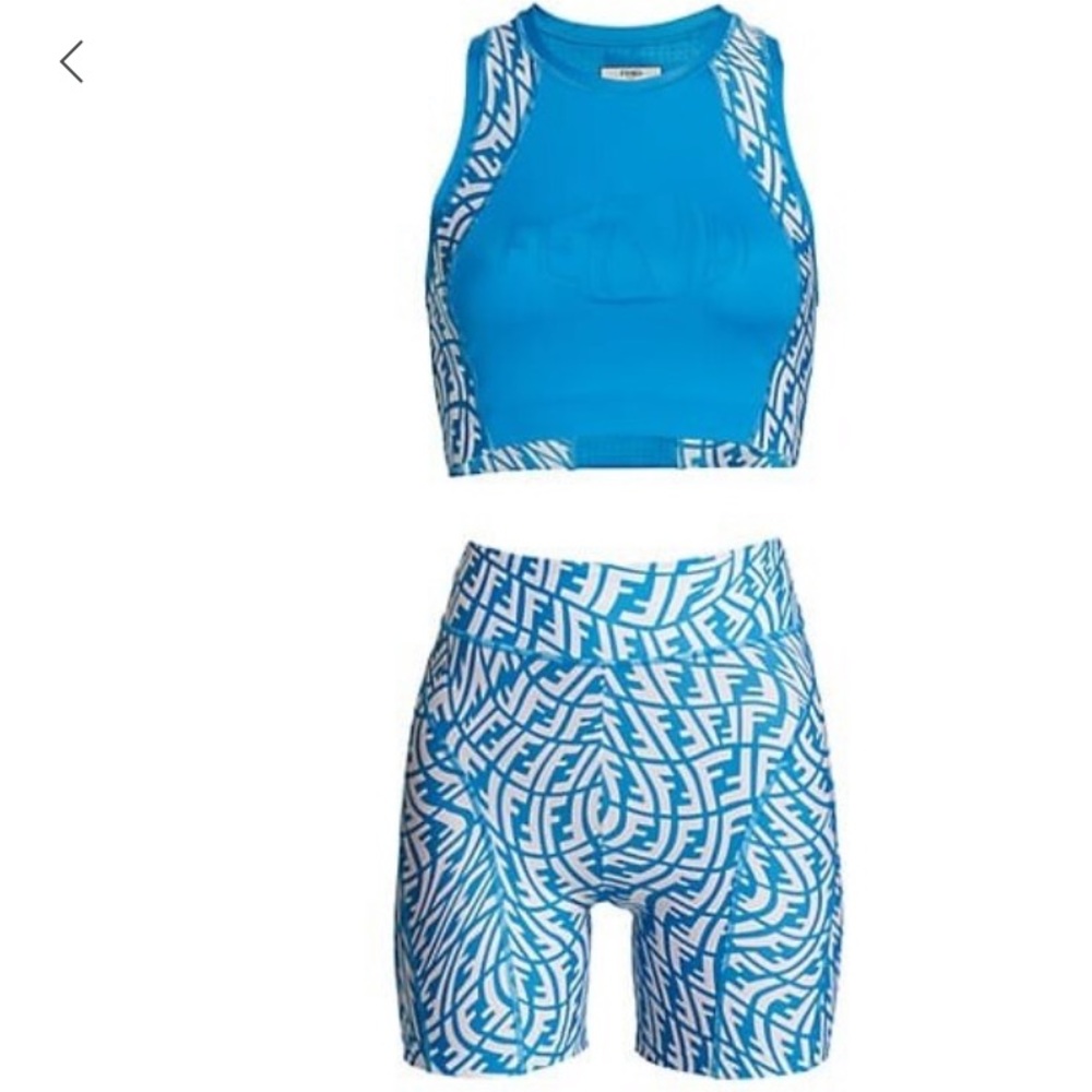 Fendi crop top and shorts set
